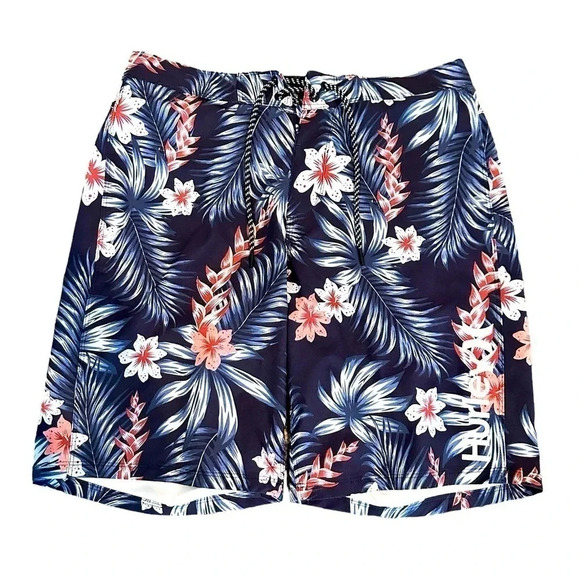Hurley Men’s Board shorts. Swim trunks Tropical Print. Size 32 waist. - Picture 1 of 6